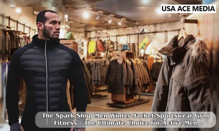 the spark shop men winter jacket sportswear gym fitness